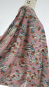 Hokkoh Japanese 55% Linen 45% Cotton - 'Artful Stems' Dusky Pink *Clearance Sale 20% Off